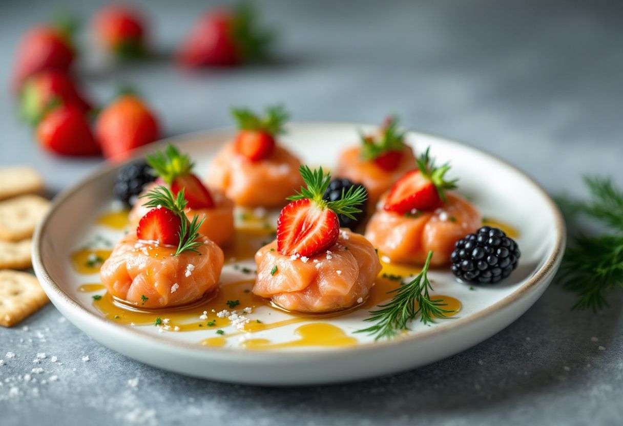 Salmon Berry Bites