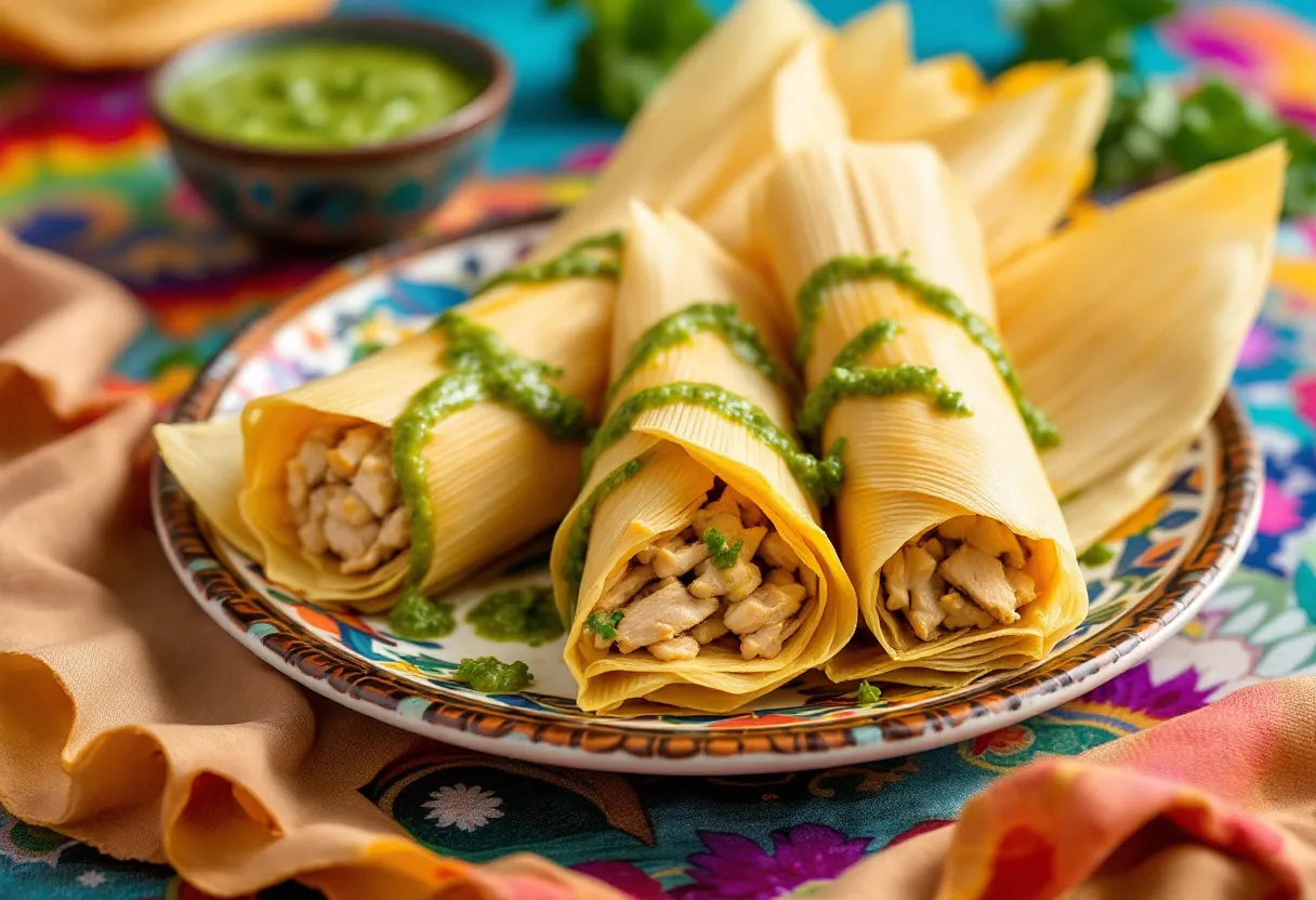 Salsa Verde Tamales recipe image