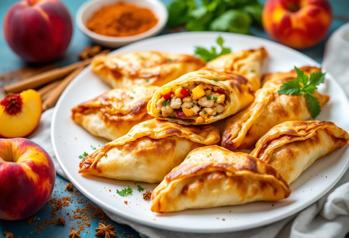 Salteñas de Durazno recipe image