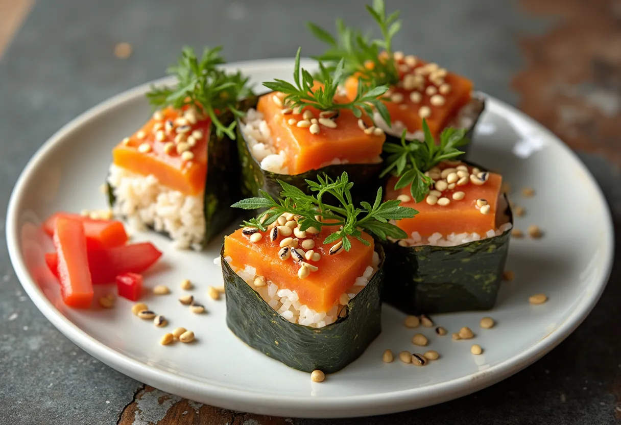 Samgak Gimbap recipe image