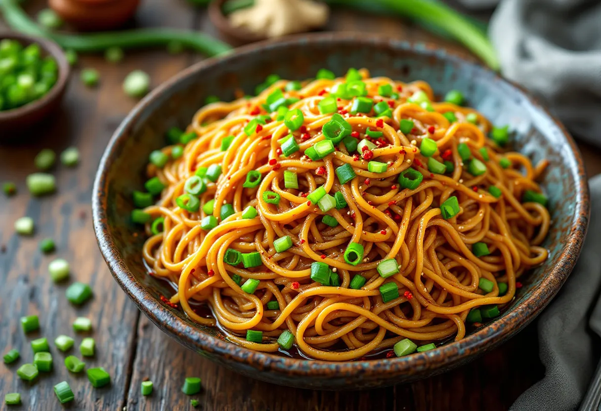 Sautéed Scallion Noodles