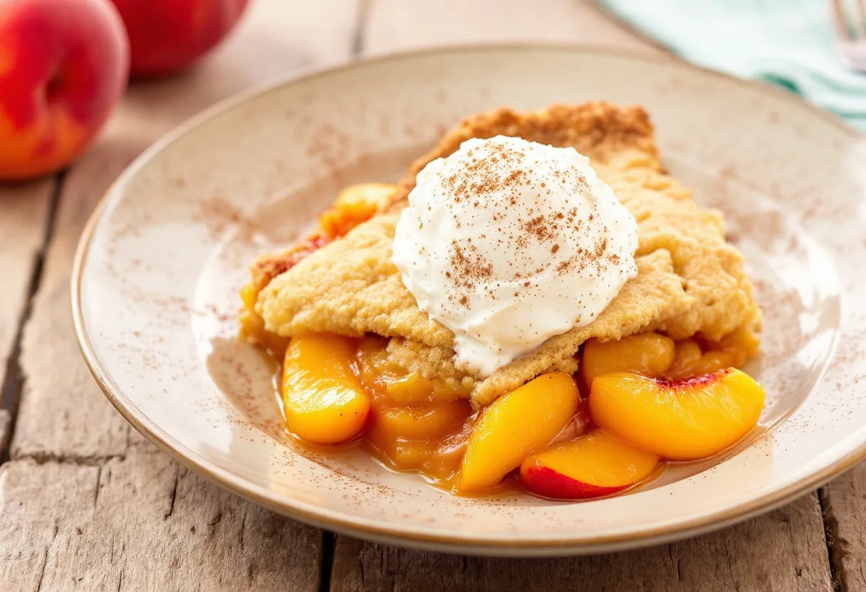 Savannah Peach Cobbler recipe image