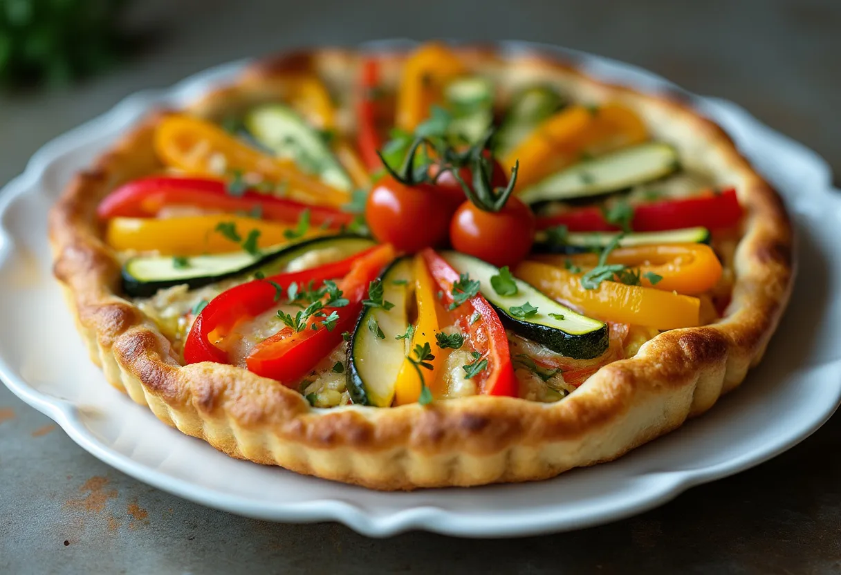 Savory Garden Tart recipe image