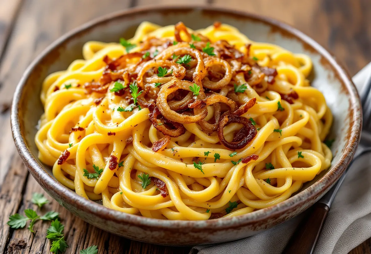 Schwäbische Käsespätzle recipe image