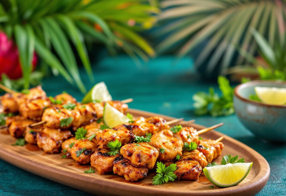 Serene Sate Skewers recipe image