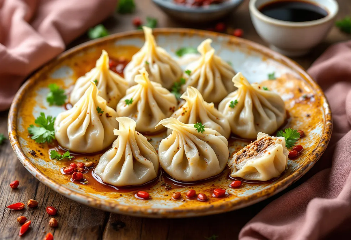 Sichuan Fire Lily Dumplings