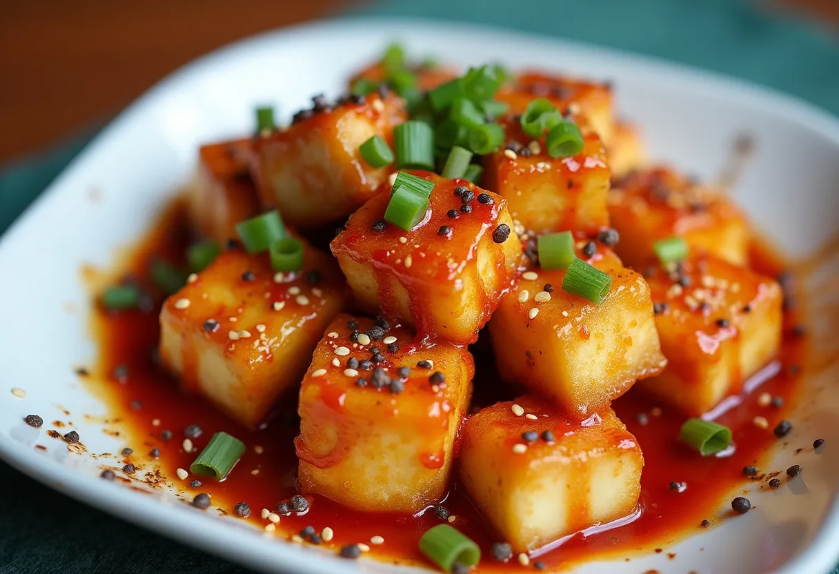 Sichuan Firecracker Tofu