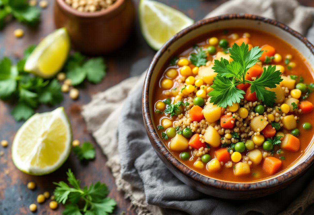 Sopa de Quinua Imperial recipe image