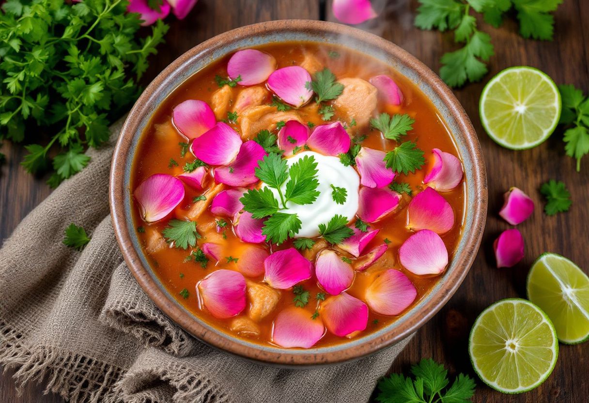 Sopa de Rosas recipe image