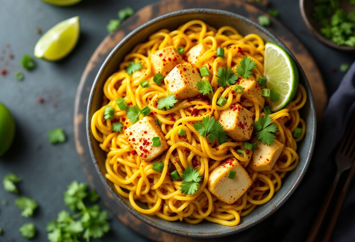 Spicy Gold Noodles