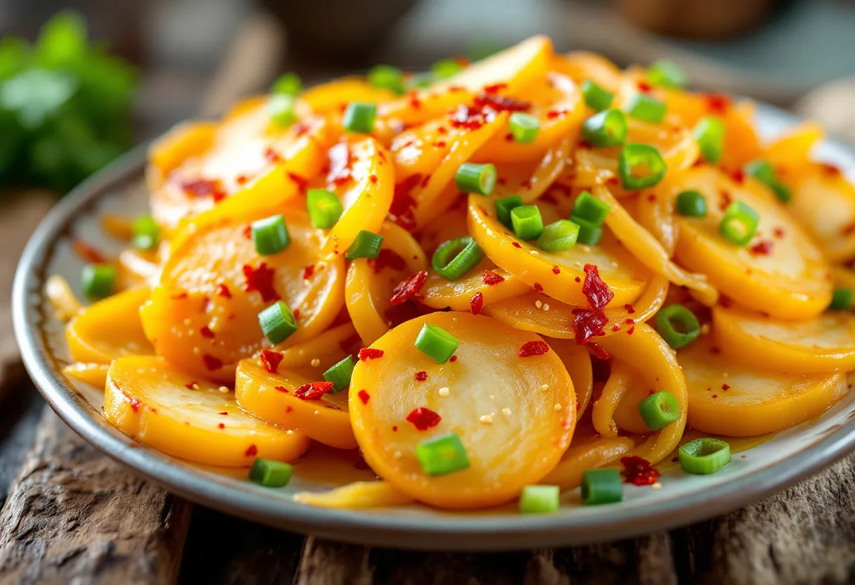 Spicy Sichuan Sunroots recipe image