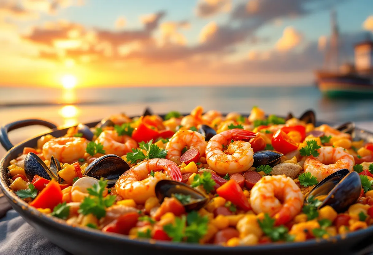 St. Augustine Sunset Paella recipe image