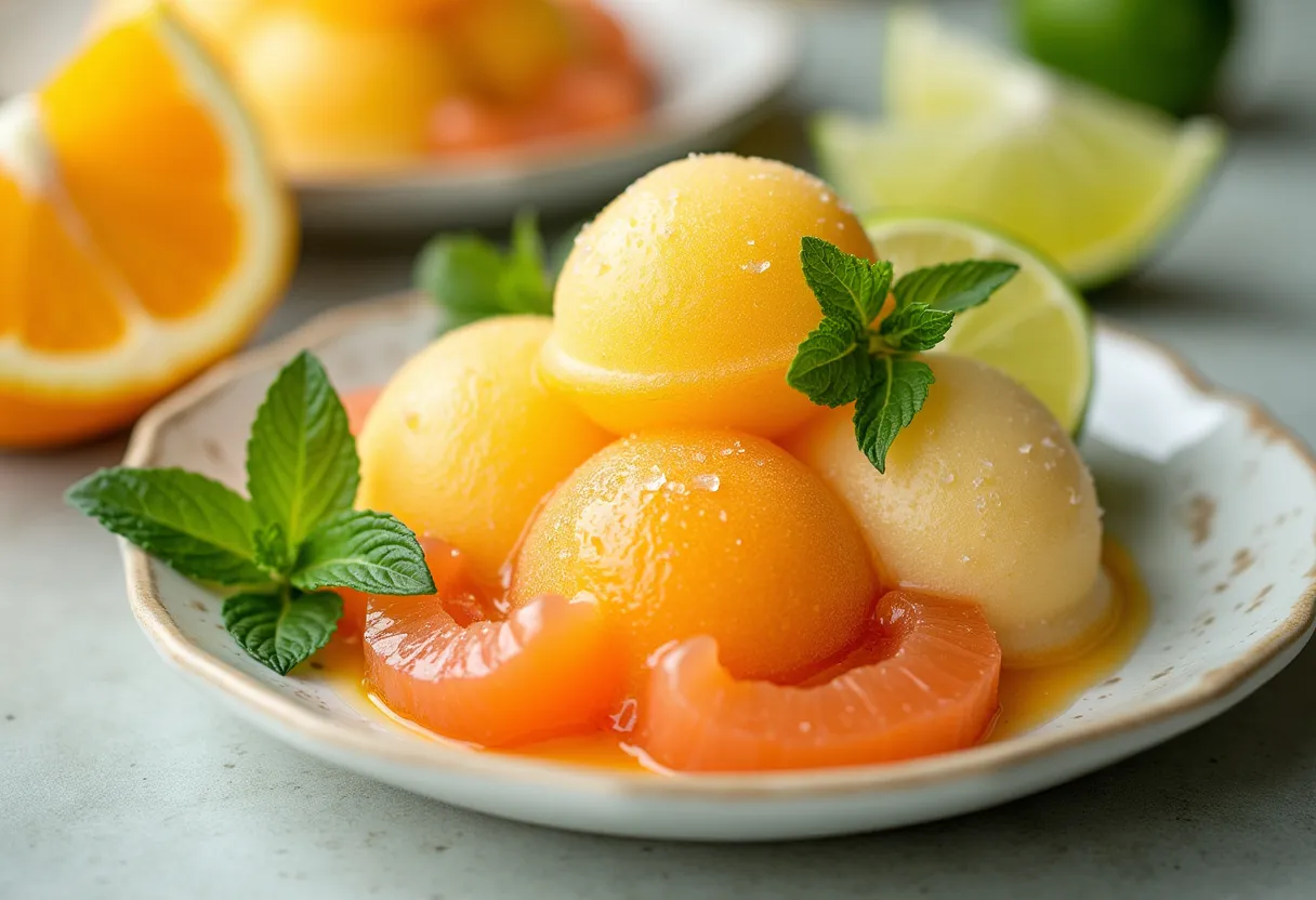 St. Pierre Citrus Sorbet