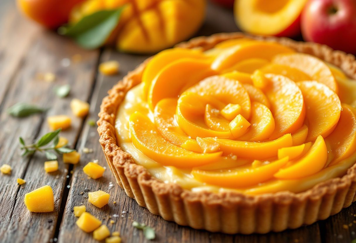Sun-Kissed Mango Tart recipe image