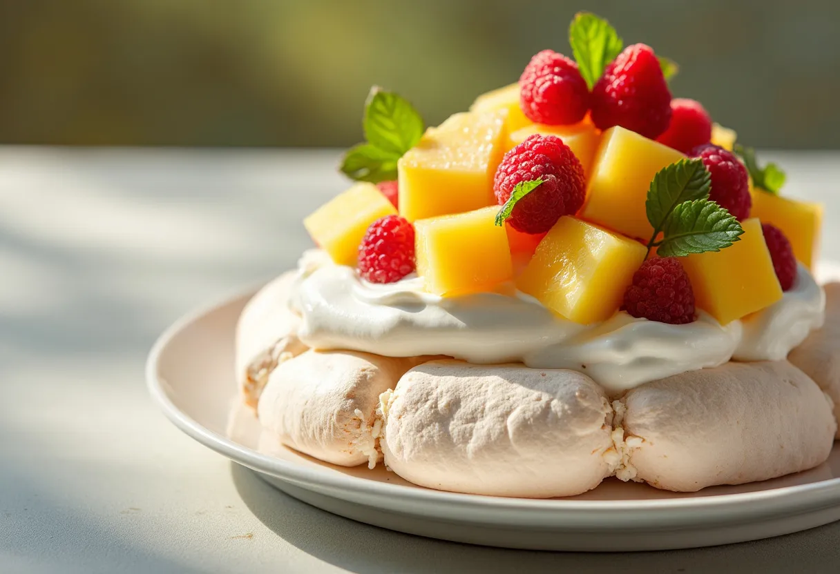 Sun-Kissed Pavlova Flavors recipe image