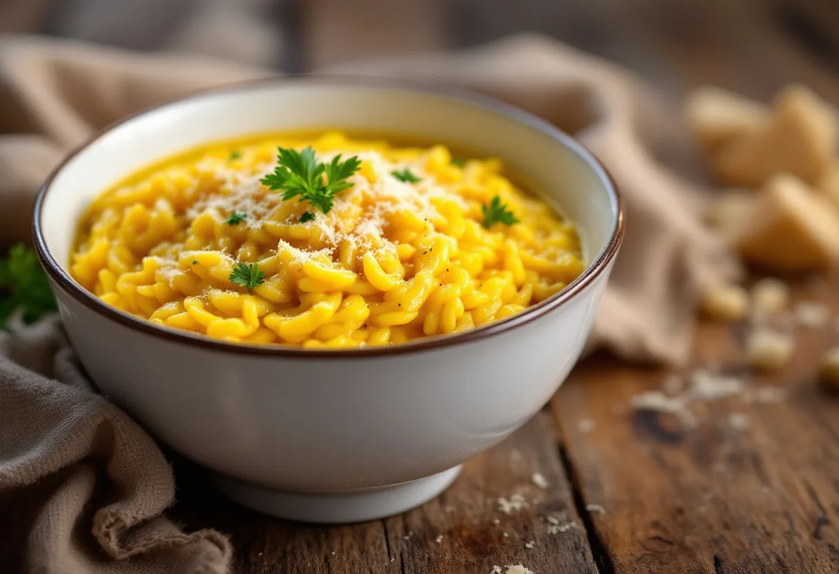 Sunset Saffron Risotto