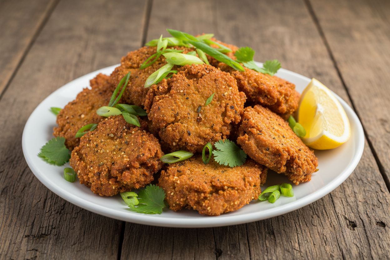 Suya Fish Fritters recipe image