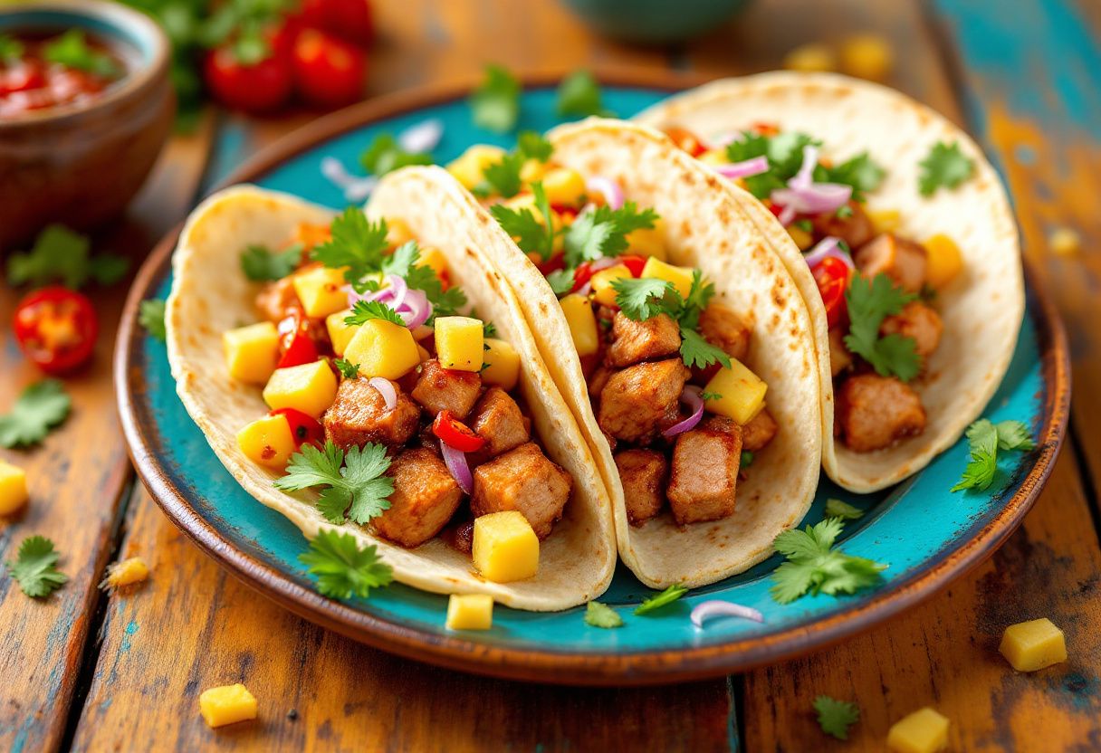 Tacos de Atún al Pastor recipe image
