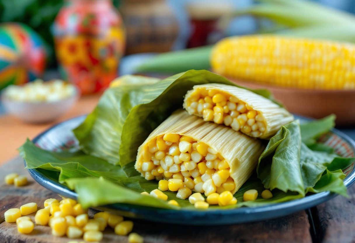 Tamal de Elote Dulce