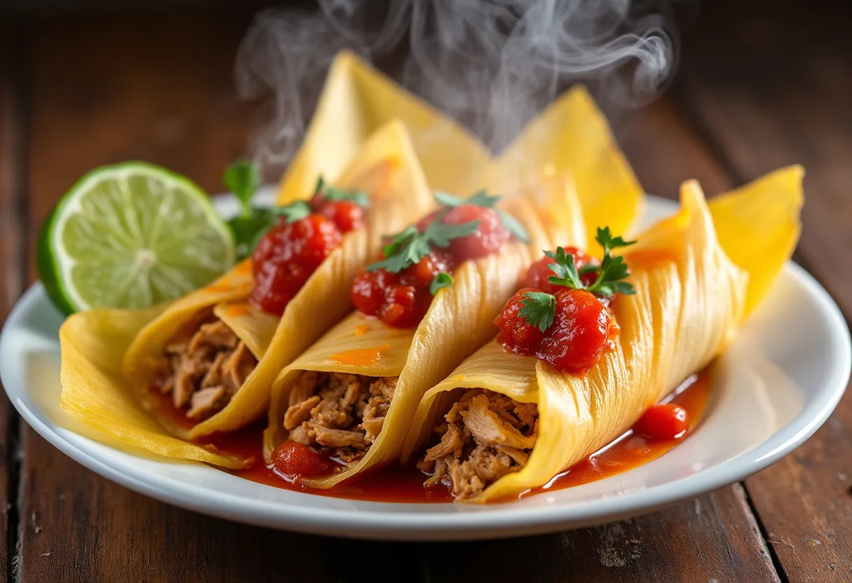 Tamales De Maíz recipe image