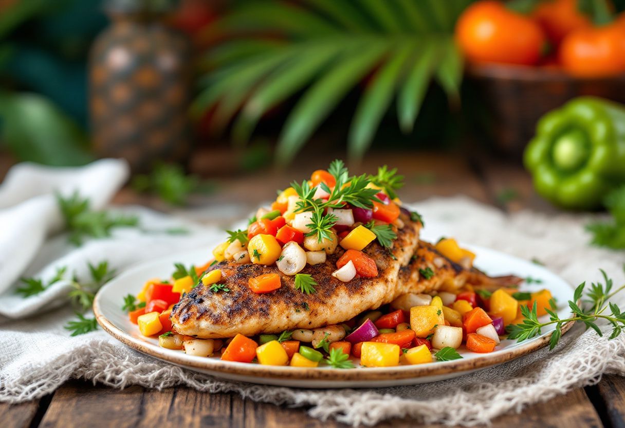 Tangy Jamaican Escovitch recipe image