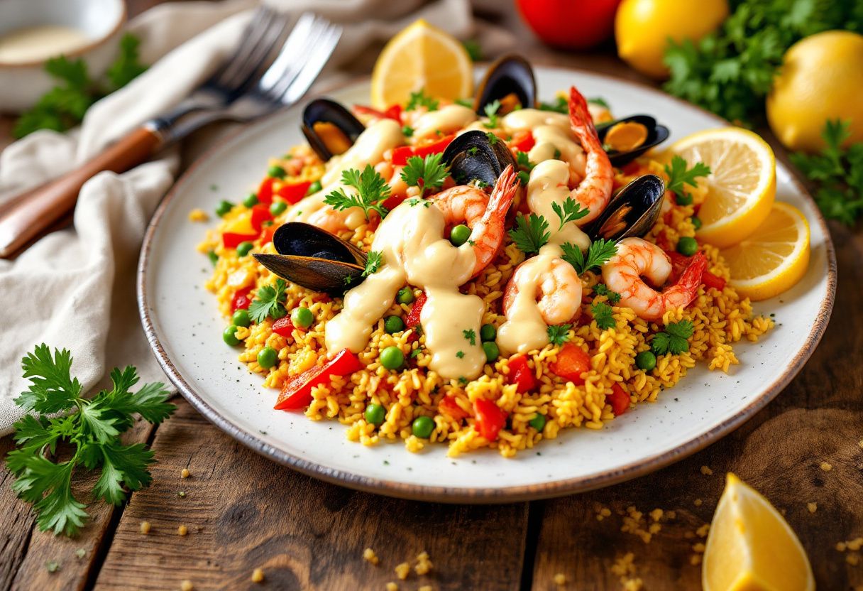 Tartar Sauce Paella recipe image