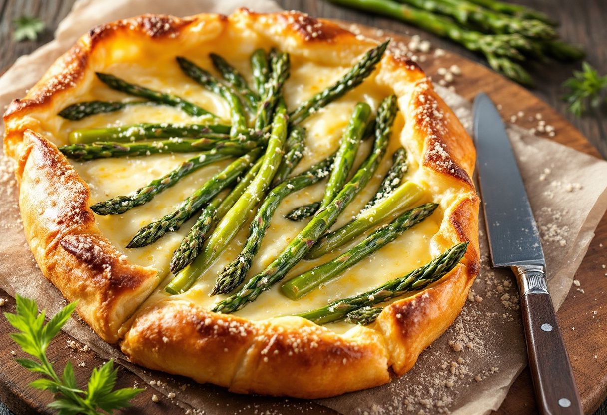 Tarte Aux Asperges et Fromage