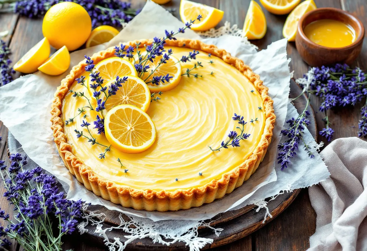 Tarte de Citron et Lavande recipe image
