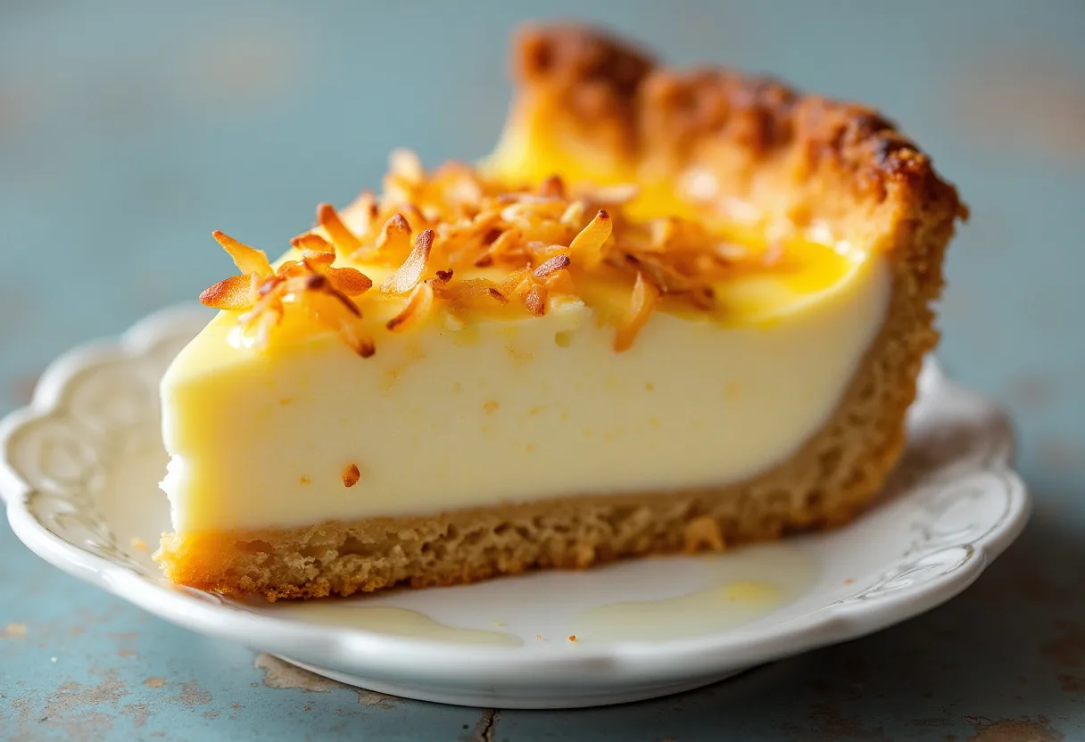 Tarte De Queijo E Coco recipe image