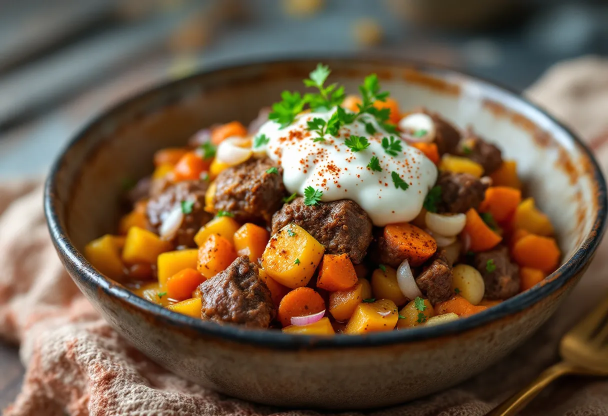 Tataryogurt Bosturmas recipe image