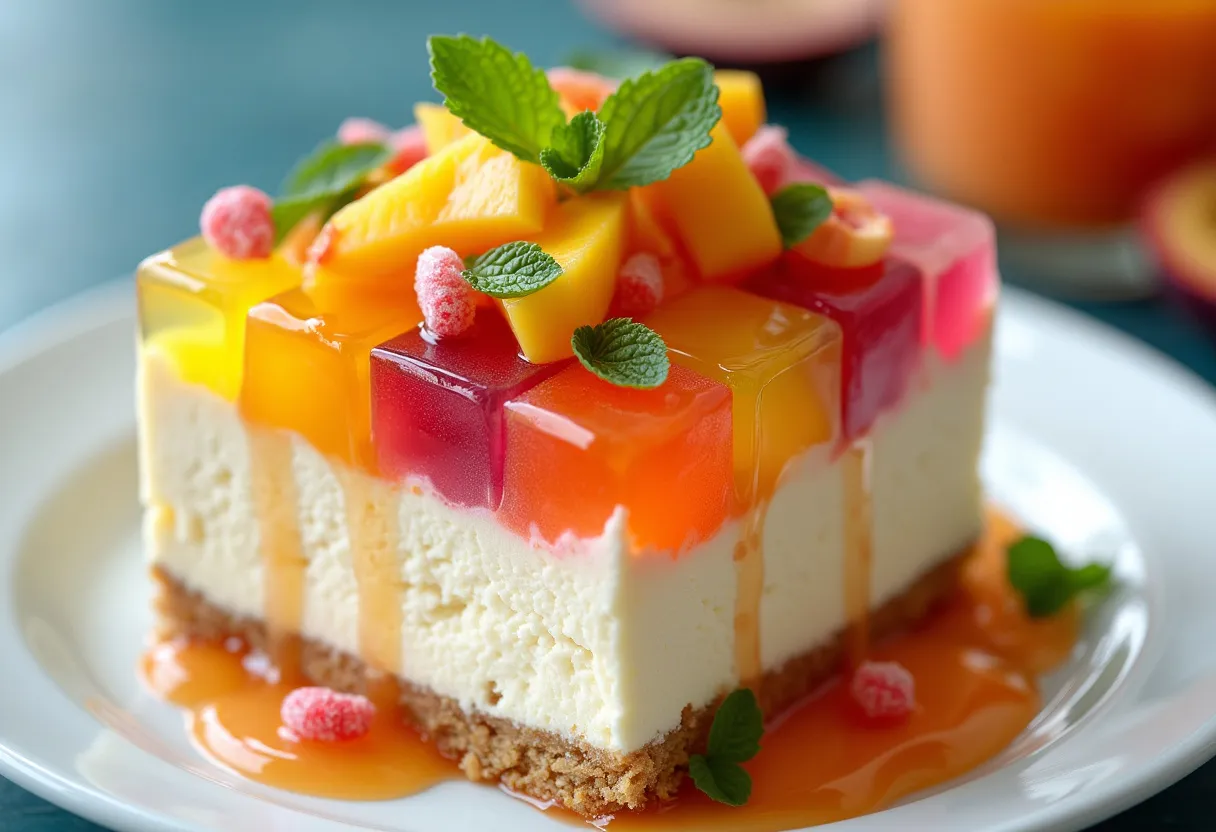 Thai Mosaic Cheesecake Parfait