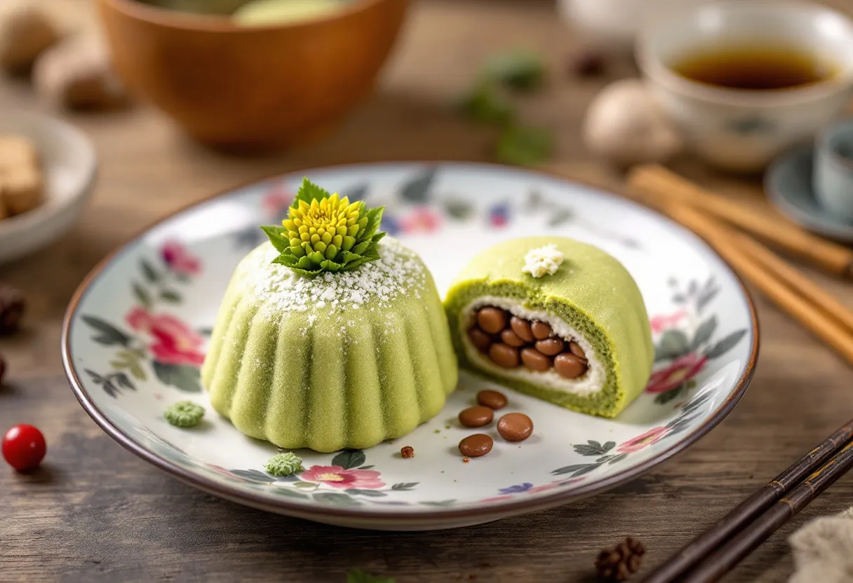Tokyo Matcha Mushi Manju recipe image