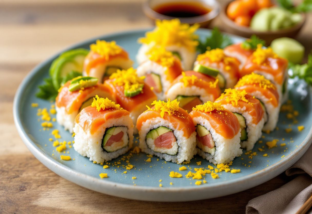 Tokyo Yuzu Temari Sushi recipe image