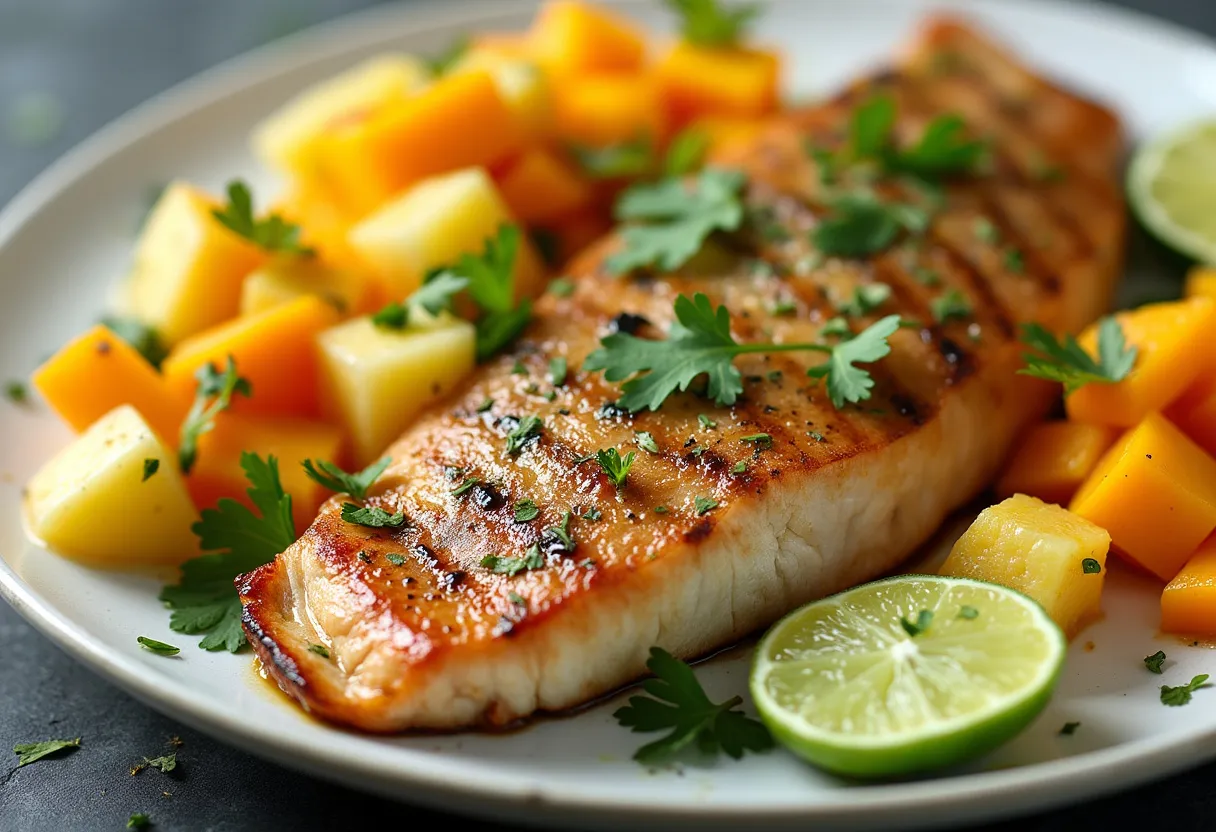 Tropical Barramundi Grill recipe image