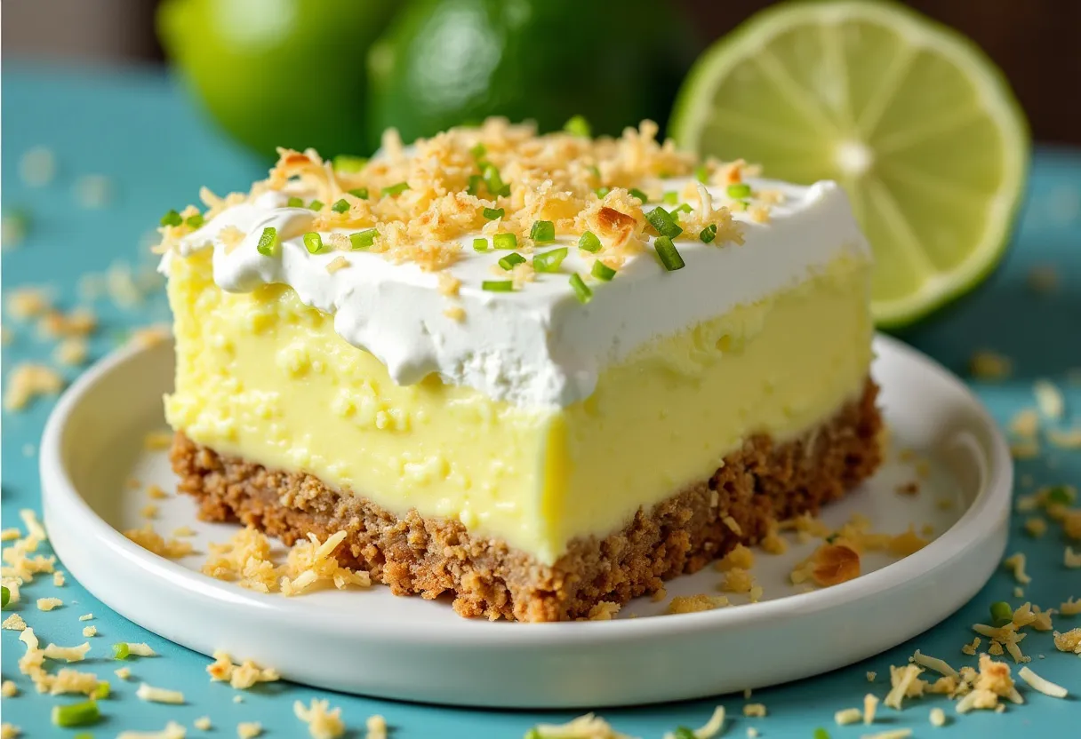 Tropical Coconut Key Lime Bake recipe image