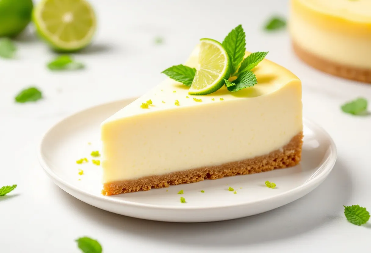 Tropical Key Lime Cheesecake recipe image