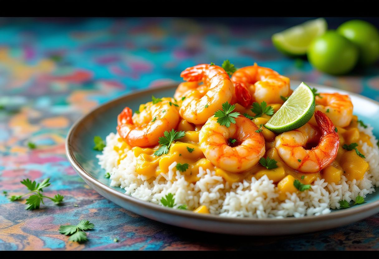 Tropical Lagoon Prawns recipe image