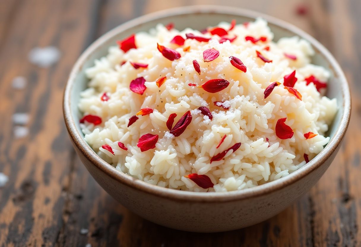 Vanilla Hibiscus Rice recipe image