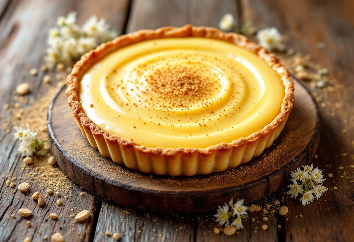 Velvet Custard Tart recipe image