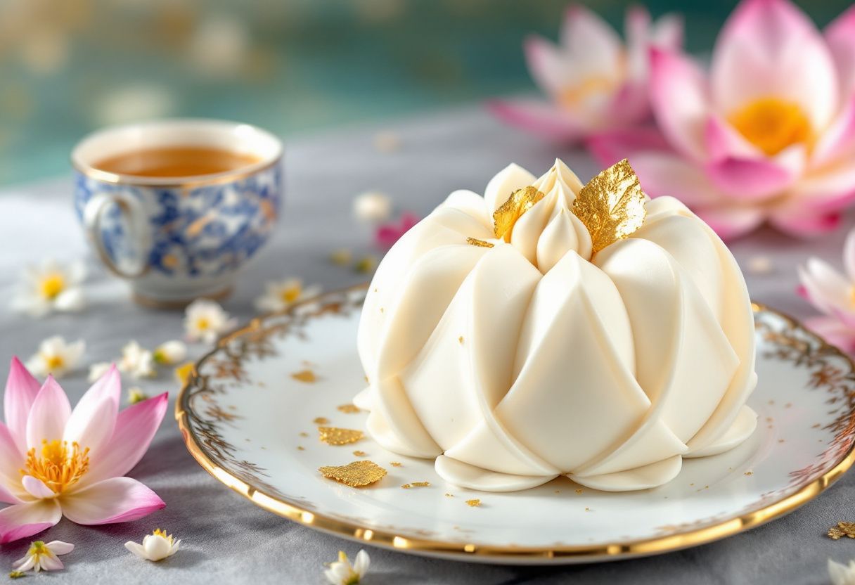 White Silk Lotus Cake