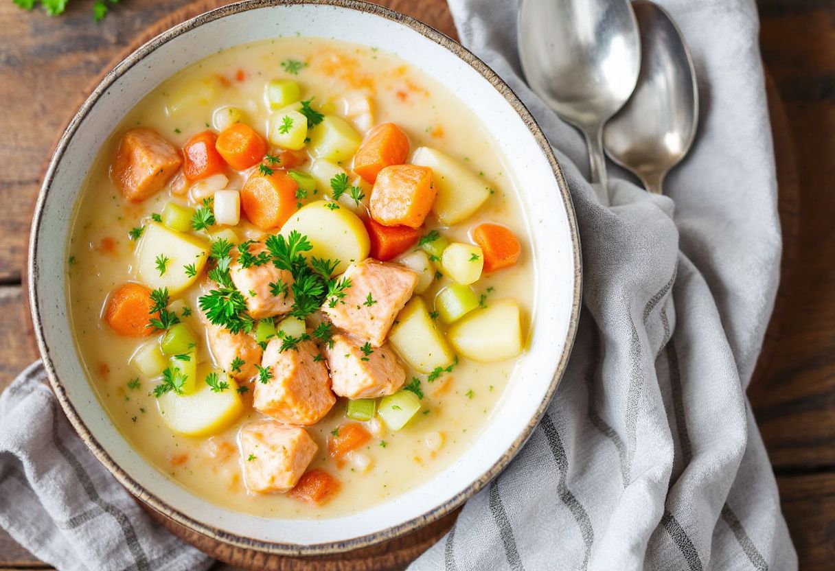 Wild Pacific Salmon Chowder