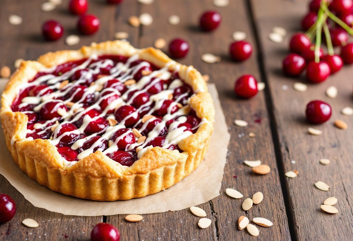 Yarra Valley Cherry Drizzle Tart