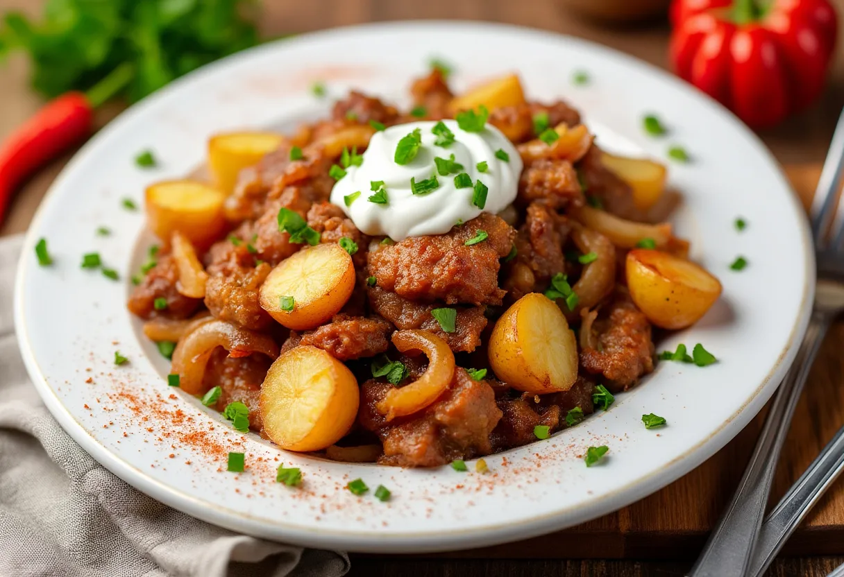 Жареная кусочница (Zharenaya Kusotsnitsa) recipe image