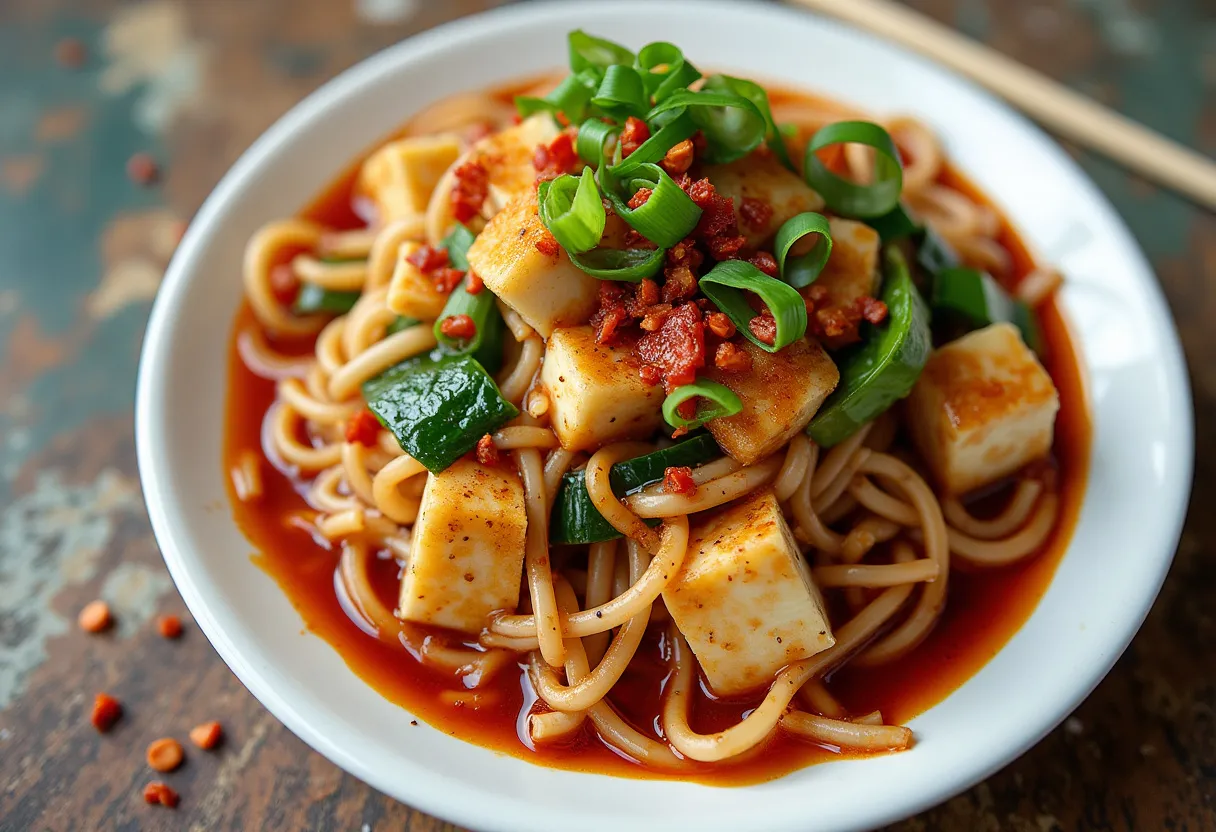 Zhejiang Fire Noodles recipe image