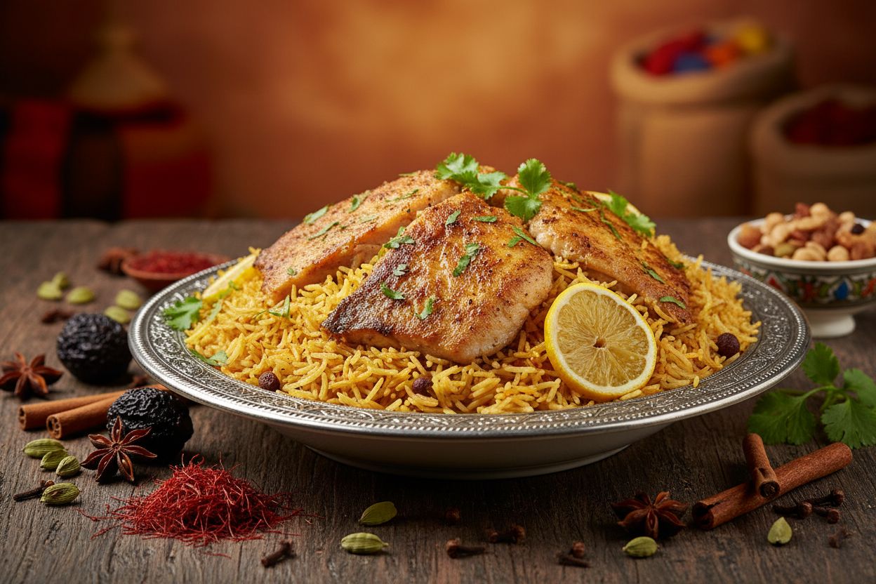 Hamour Machboos recipe image