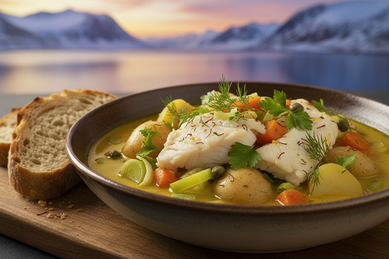 Midnight Sun Skrei Stew