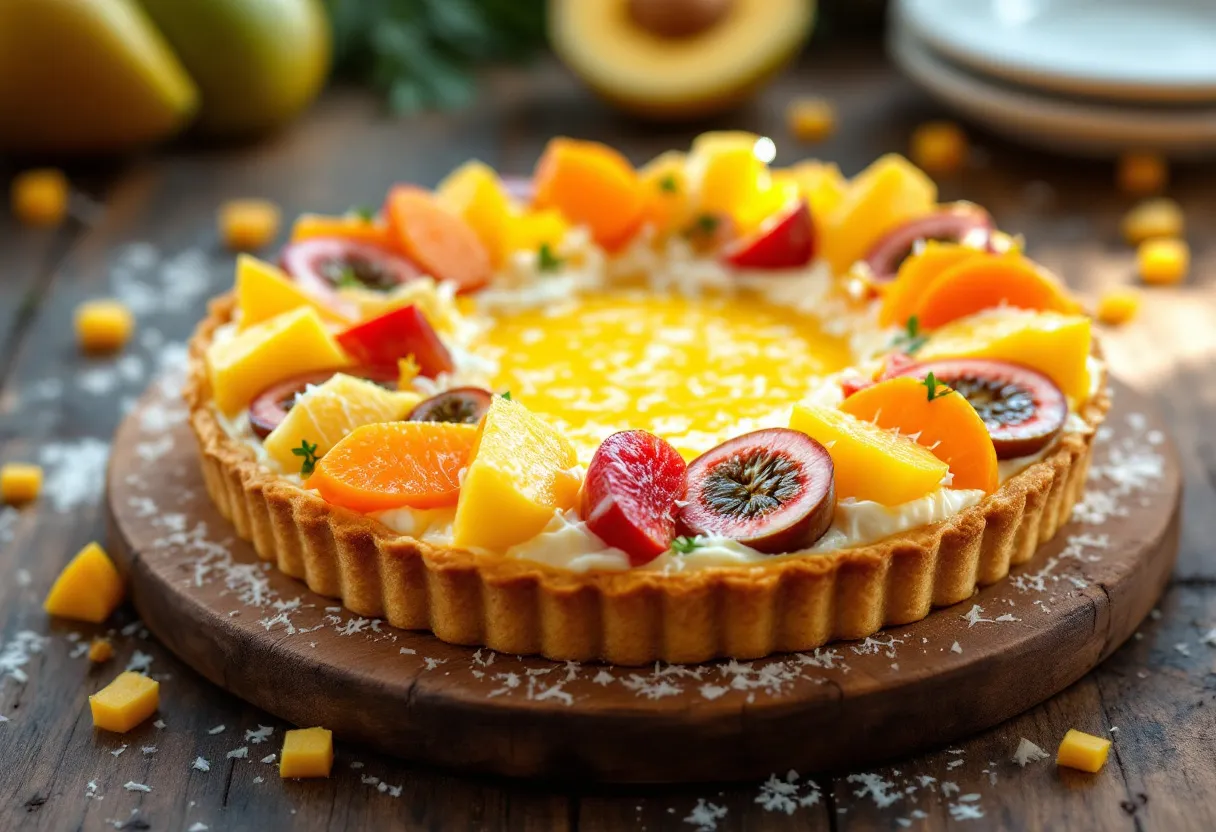 Nauruan Sunrise Tart recipe image