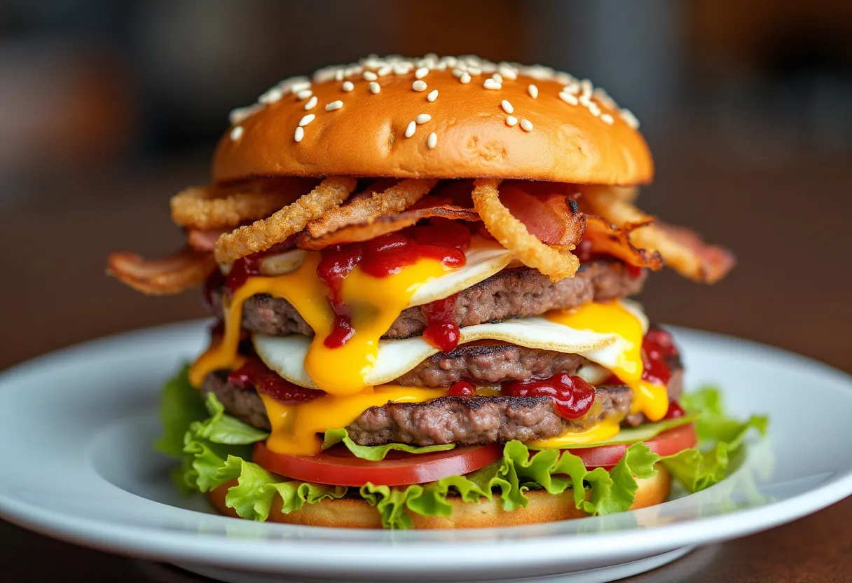 Paunch Burger’s Four Horse-meals Of The Egg-pork-alypse From Parks And Recreation Tv Show