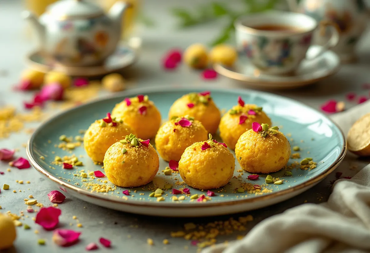 Saffron Pistachio Bites recipe image