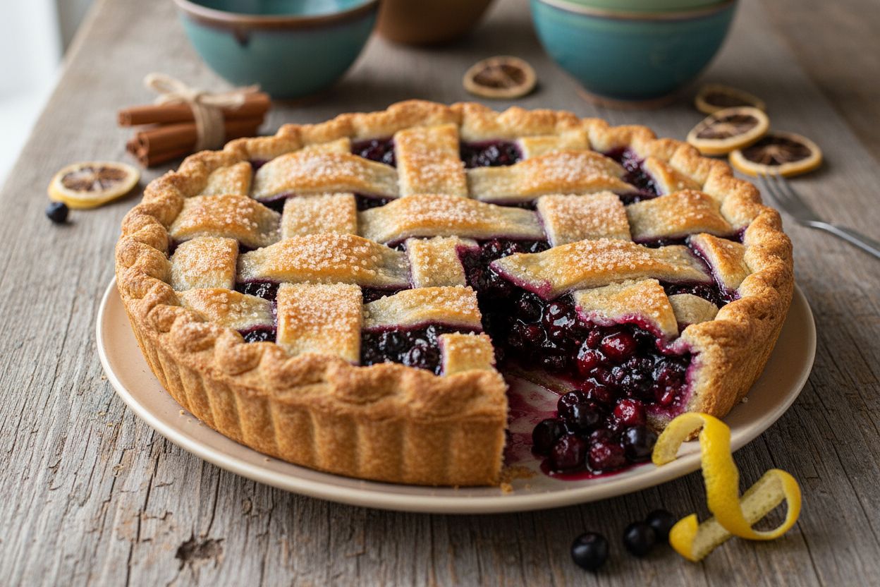 Saskatoon Berry Pie